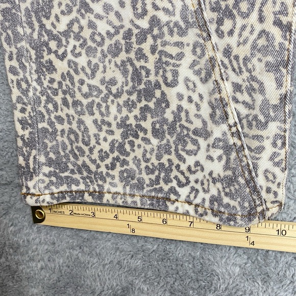 Lioness Leopard Print Straight Jeans Size XL Cotton Fade Girls Night NWT - Picture 11 of 15